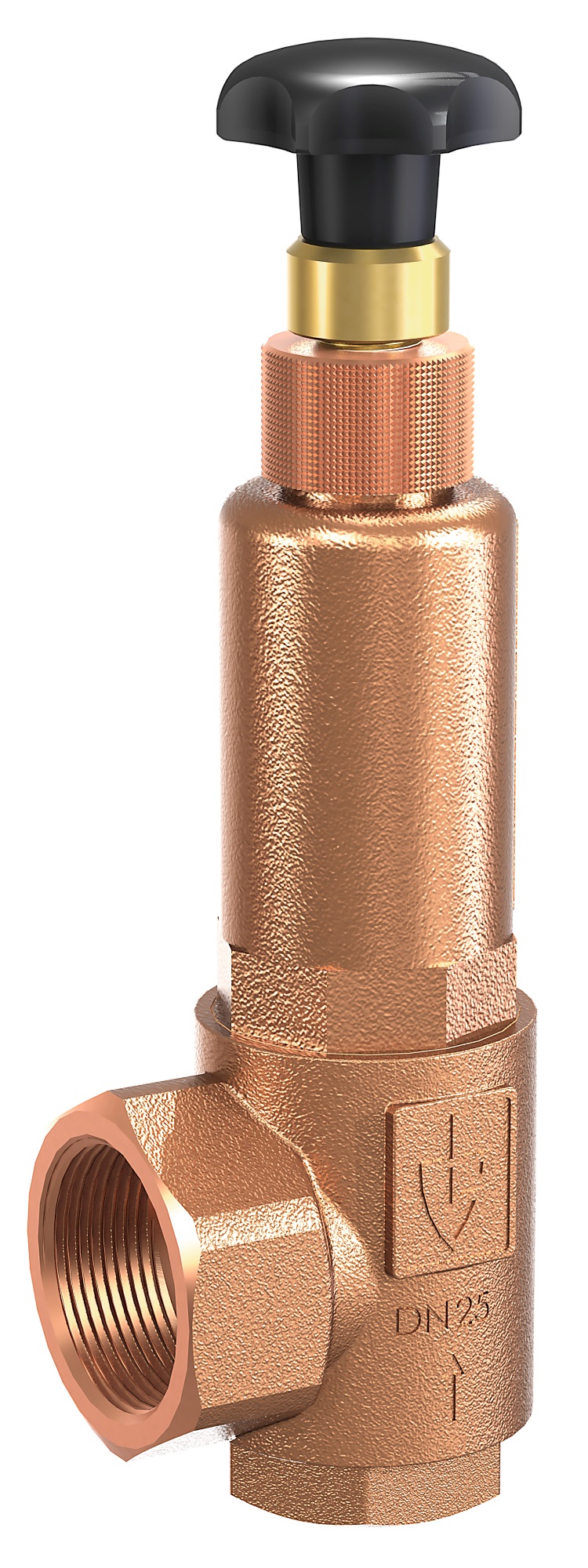 757175 VALVE OVERFLOW GUNMETAL, S.STEEL SPRING #853BGFO DIN 15