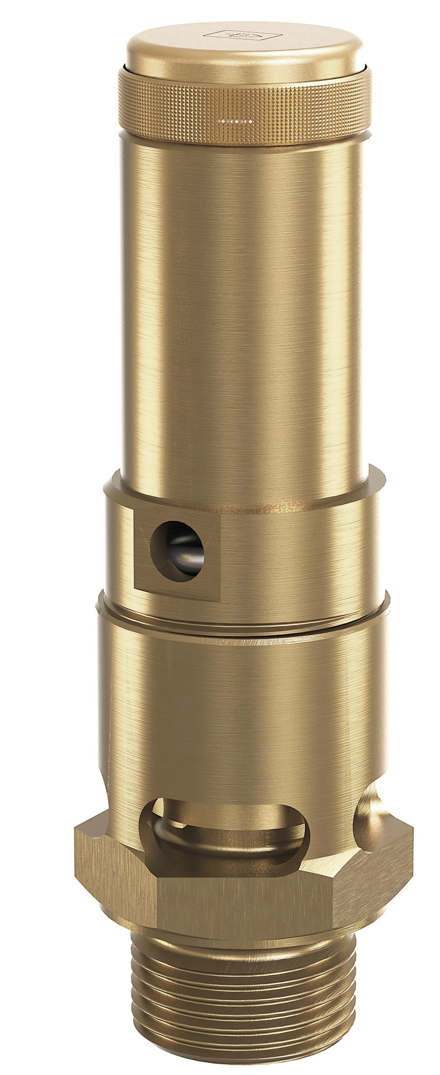 757309 VALVE SAFETY BRASS DIN #810SGK, FKM SEAL DN8