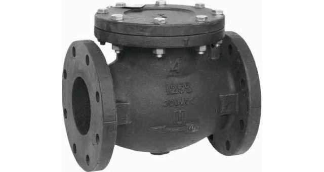 757321 CHECK VALVE ANSI 125 CAST IRON, FLANGED SWING TYPE #1803 2"