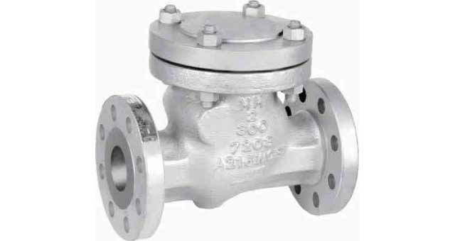 CHECK VALVE ANSI300 CAST STEEL, FLANGED SWING TYPE #1811 10"