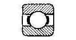 770101 BALL BEARING SINGLE ROW, DEEP GROOVE NO.6000