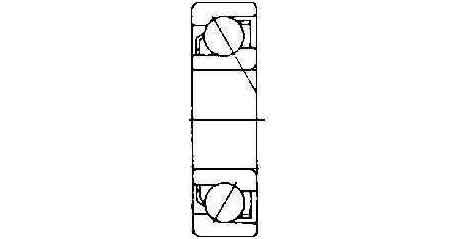 770831 BALL BEARING SINGLE ROW, ANGULAR CONTACT NO.7300