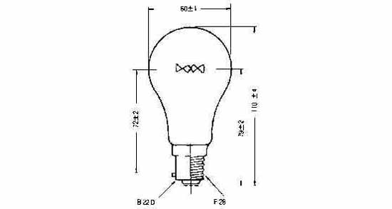 790401 LAMP NAVIGATION E-26, 24V 40W