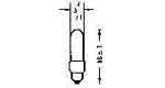 790721 LAMP PILOT MINIATURE S5.5-K, 6V 0.6W 5X18MM