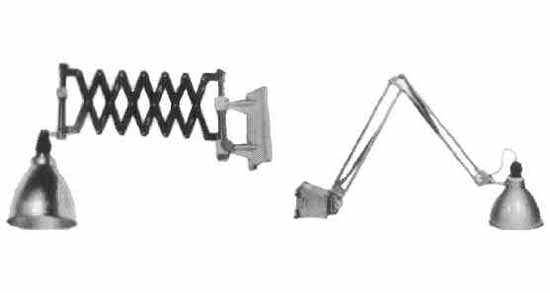 792120 CHART TABLE LIGHT, WALL-MOUNTING BELLOW TYPE E-26