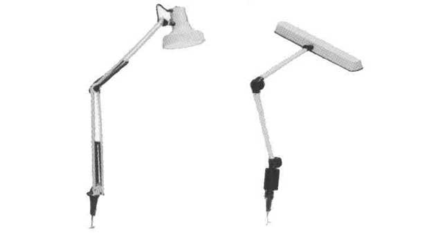 792125 TABLE LIGHT UNIVERSAL 100W, INCANDESCENT W/CLAMP BRACKET