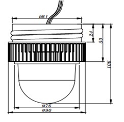 792187 REPLACEMENT LED MODULE CLEAR, 24V DC 10W 