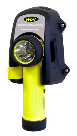 792267 TORCH SAFETY WOLF RECHARGEABLE, ANGLE R-50 ATEX ZONE-1 LED