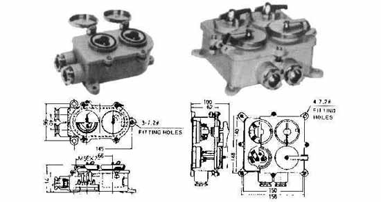 792831 RECEPTACLE TWIN WATERTIGHT, 3PIN SYNTHETIC RESIN