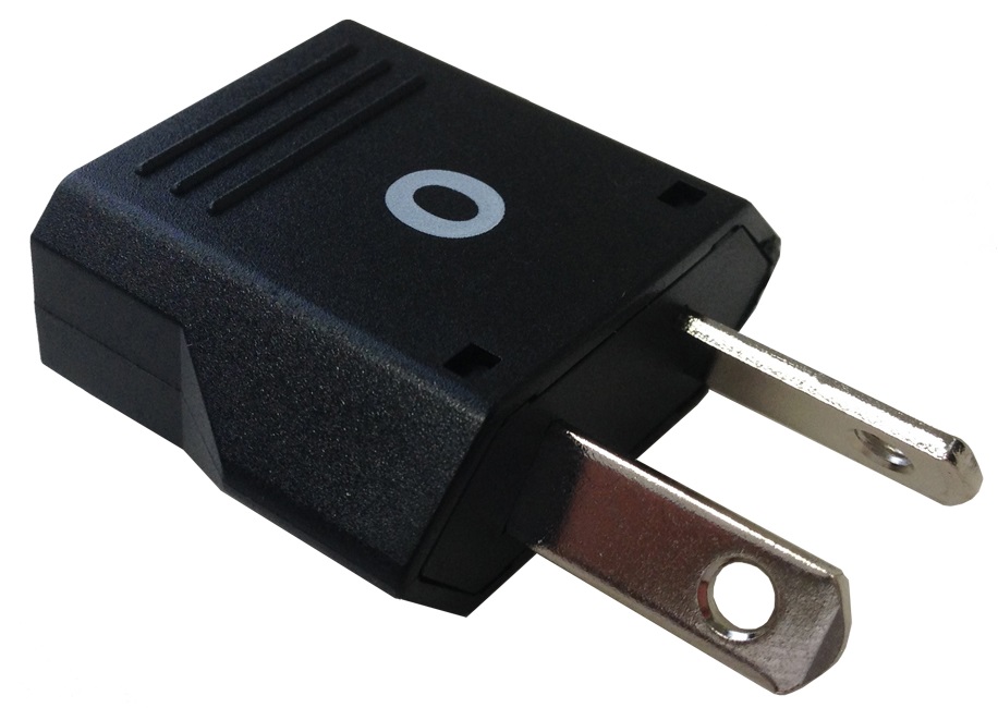 792955 ADAPTOR 2-FLAT PIN (O) PLUG &, 2 PIN (A/B/C/SE) RECEPTACLE