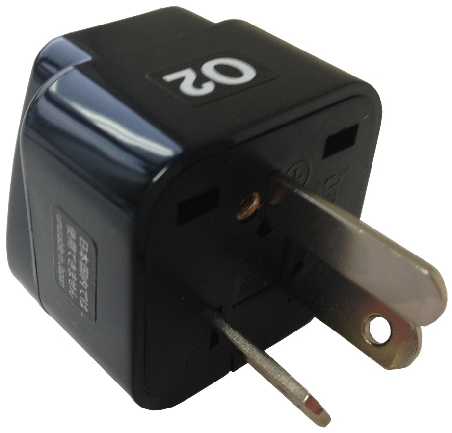 792959 ADAPTOR 3-FLAT PIN (O2) PLUG &, (A/B/C/O/SE/BF/B3) RECEPTACLE