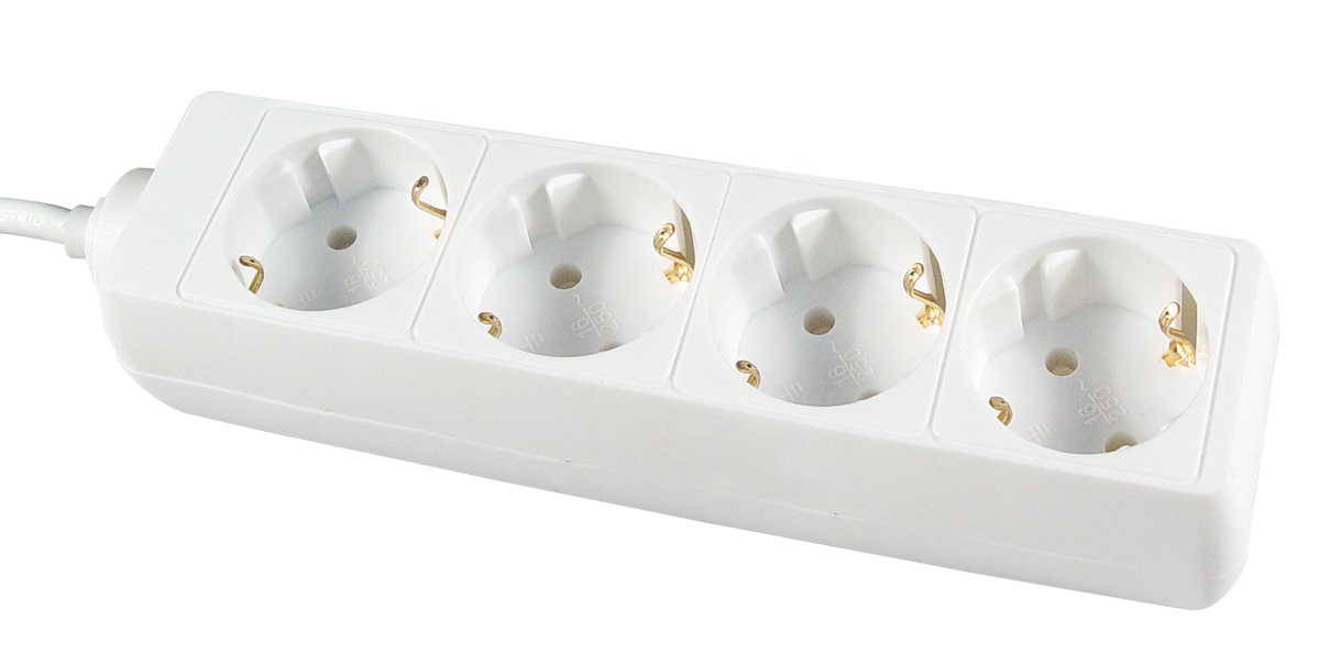 792963 RECEPTACLE 2WAYS EUROPEAN PLUG, 2 ROUND PINS W/3MTR CORD