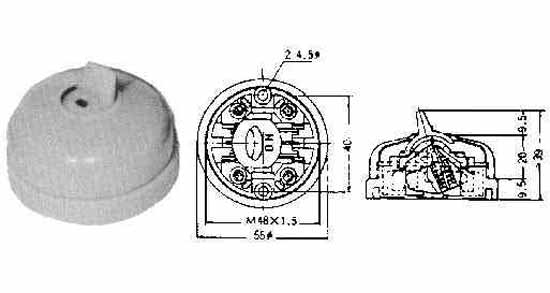 793001 SWITCH SNAP NON-WATERTIGHT, TYPE 1T 2POLE 56MM DIAM