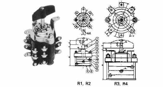 793028 SWITCH ROTARY TYPE #R1 8-POLE