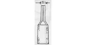 794581 TERMINAL LUG INSULATED, CABLE TIP 1.25MM2 DIA 2MM RED