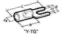 794716 CABLE SHOE CLAMPING TYPE Y-TG, NOMINAL SIZE 1.25-3L