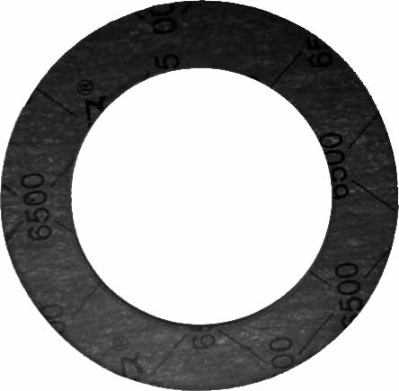 811851 GASKET FLANGE RUBBER V6500 N/A, RAISED FACE 5KG/CM2 1.5MM 15A