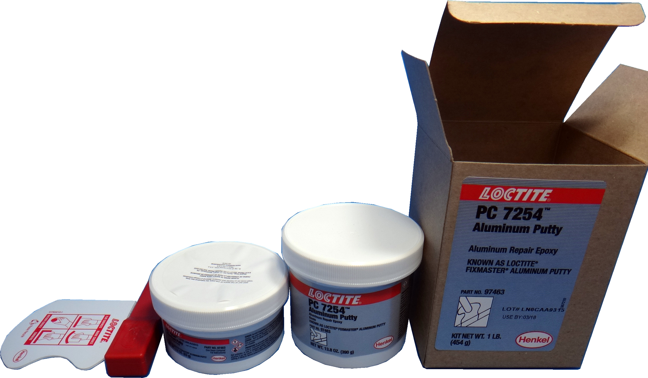 812177 ALUMINUM PUTTY LOCTITE, PC7254 1LB