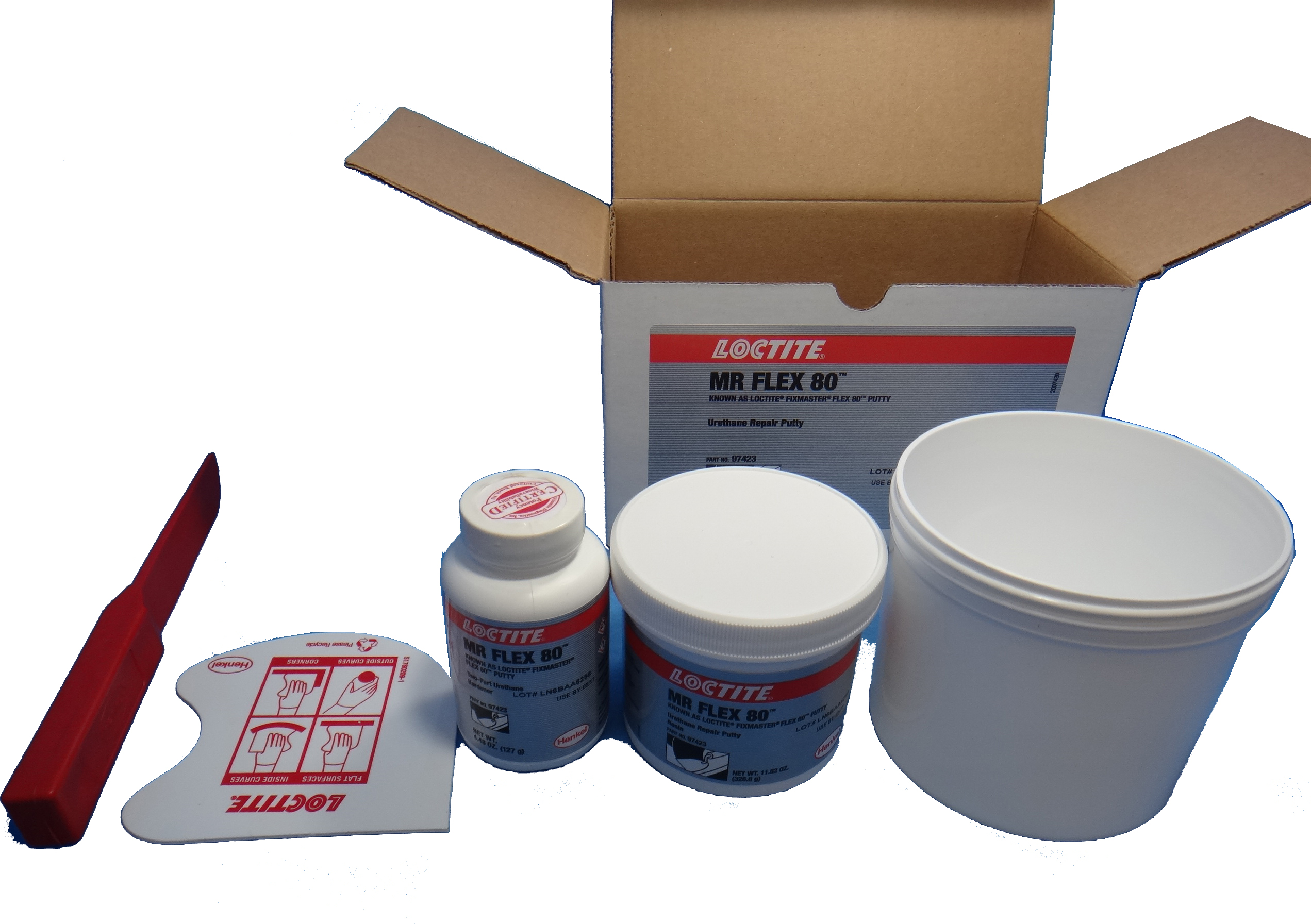 812187 BELT REPAIR&URETHANE PUTTY, LOCTITE FLEX80 BLACK 1LB