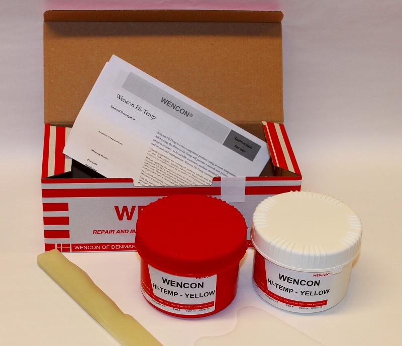 812345 WENCON HI-TEMP COATING YELLOW, #1050 0.5KG  