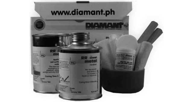 812399 EMERGENCY REPAIR PUTTY DIAMANT, PLASTICMETAL WF INDUSTRIAL 1KG 