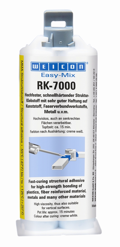 812994 ADHESIVE METHACRYLATE RK-7000, RK-CONSTRUCTION WEICON 50GRM  
