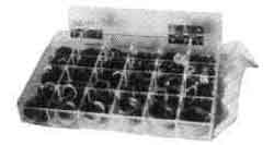 813080 COPPER RING KIT 30SIZES/568PCS, IN ACRYL CASE