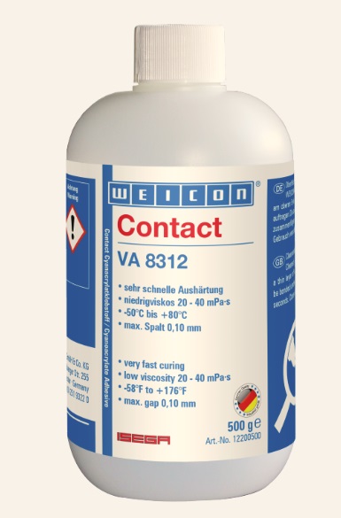 815244 ADHESIVE CONTACT CYANOACRYLATE, WEICON VA 8312 500GRM