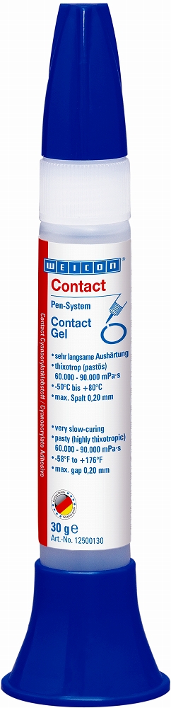 815261 ADHESIVE CONTACT CYANOACRYLATE, WEICON CONTACT GEL 30GRM