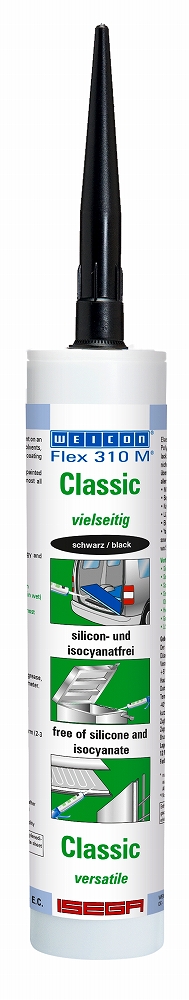 815272 ADHESIVE ONE-COMPONET WEICON, FLEX 310 M CLASSIC BLACK 310ML