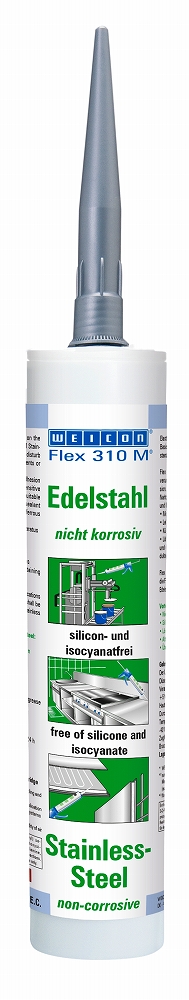 815274 ADHESIVE ONE-COMPONET WEICON, FLEX310M STAINLESS STEEL 310ML
