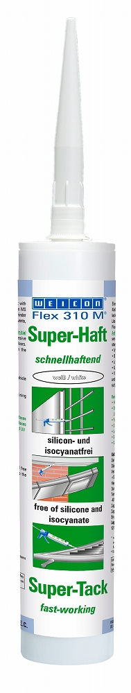 815275 ADHESIVE ONE-COMPONET WEICON, FLEX310M SUPERTACK WHITE 290ML