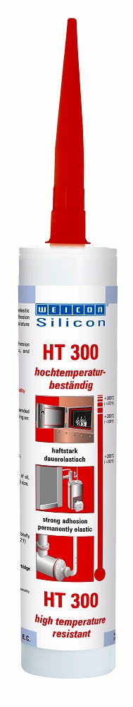 815283 ADHESIVE ONE-COMPONET WEICON, SILICONE HT 300 RED 310ML
