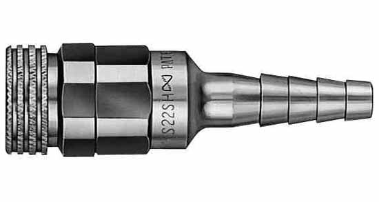 QUICK COUPLER SOCKET F/OXYGEN, 1/4" 5/16" HOSE S22SH