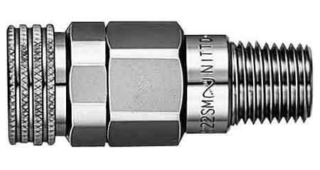 QUICK COUPLER SOCKET F/FUELGAS, MALE THREADEND RC(PT)3/8 S33SM