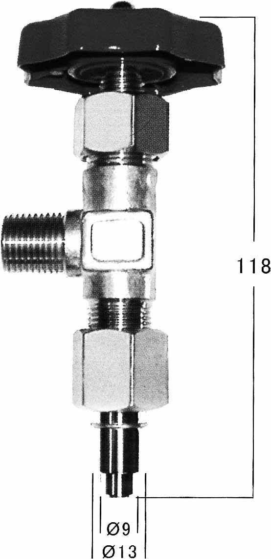 850507 VALVE GAS OUTLET STATION AC-S, IN: M18X1.5 OUT: 3/4-16UNF (L) 