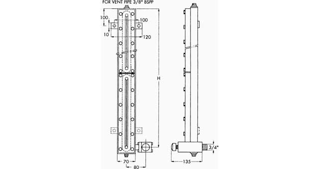 872091 GAUGE LEVEL FOR OIL (DIN), WITH FURTHER DETAIL