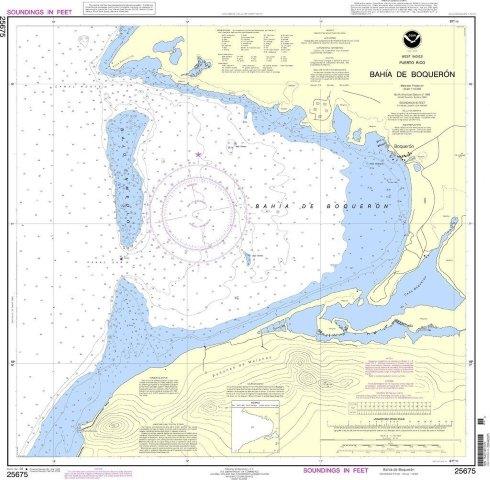 NOAA Nautical Chart 25675: Bahia de Boqueron