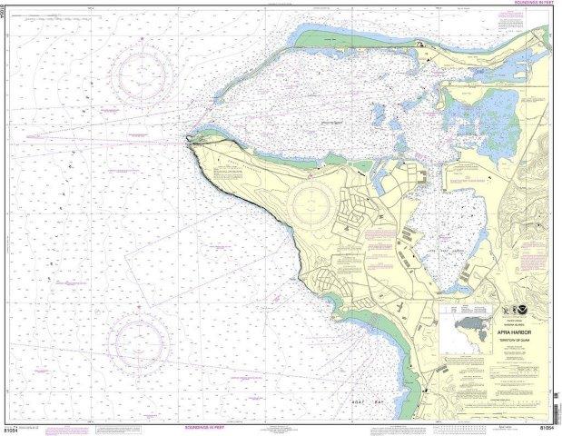 NOAA Nautical Chart 81054: Mariana Islands Apra Harbor, Guam