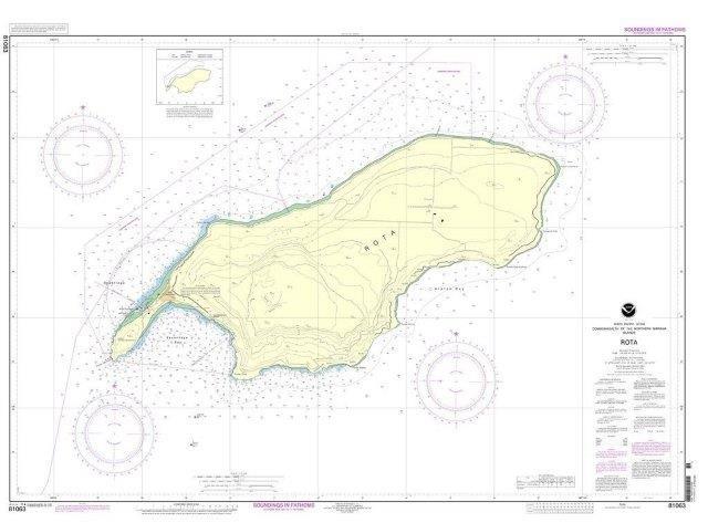 NOAA Nautical Chart 81063: Commonwealth of the Northern Mariana Islands Rota