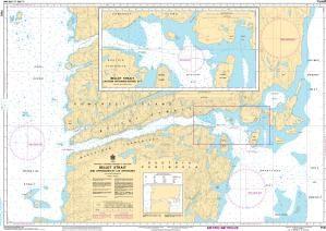 CHS Nautical Chart 7552: Bellot Strait and Approaches/et Les Approches