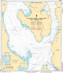 CHS Nautical Chart 7573: MClintock Channel, Larsen Sound and/et Franklin Strait
