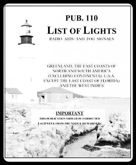 List of Lights Pub. 110: Radio Aids and Fog Signals