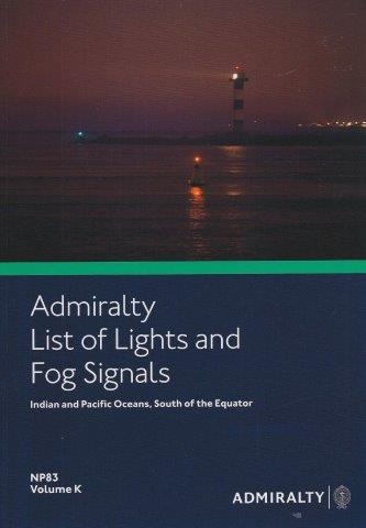 Admiralty List of Lights and Fog Signals Vol. K