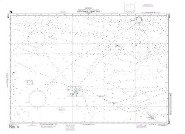 NGA Chart 81019: Kosrae Island to Ngatik Atoll