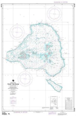 NGA Chart 81338: Truk Islands (East Caroline Islands)