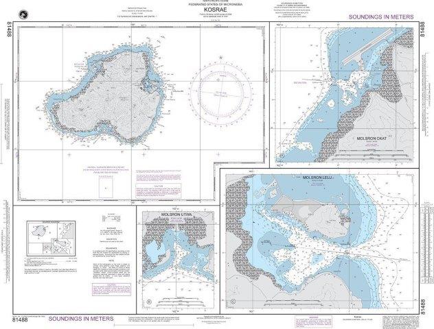 NGA Chart 81488: Kosrae Island (Caroline Islands)