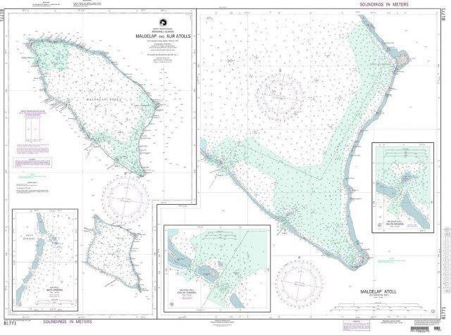 NGA Chart 81771: Maloelap and Aur Atolls (Marshall Islands)