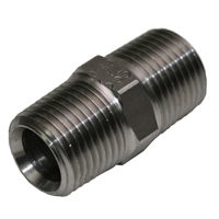 Male Straight Adapter Thread NPT - SS - Main Length: 26 mm
