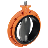 Series EVML Monoflanged Butterfly Valve, DN150, PN16, Lever Operated